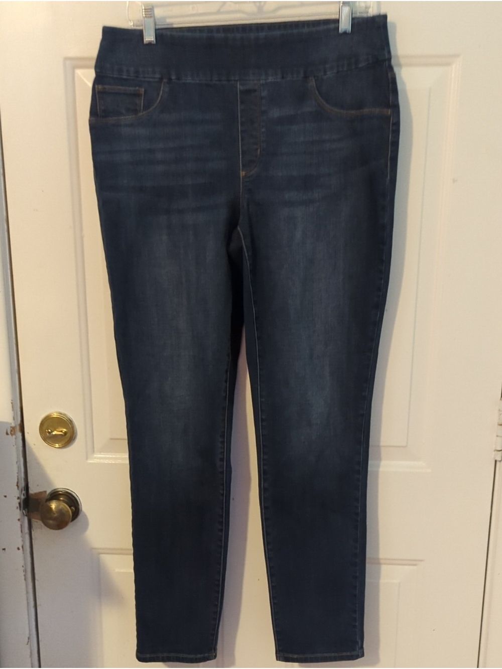 Chico's Size 1R 8R Stretch Denim Jeggings Pull On Jeans